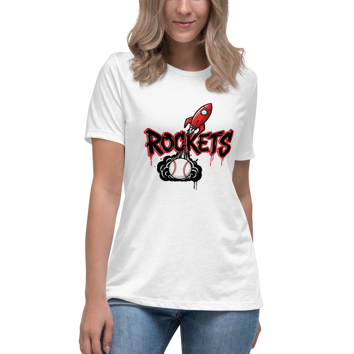 Performance | Women's Relaxed T Shirt | Rockets Baseball | Alt Logo