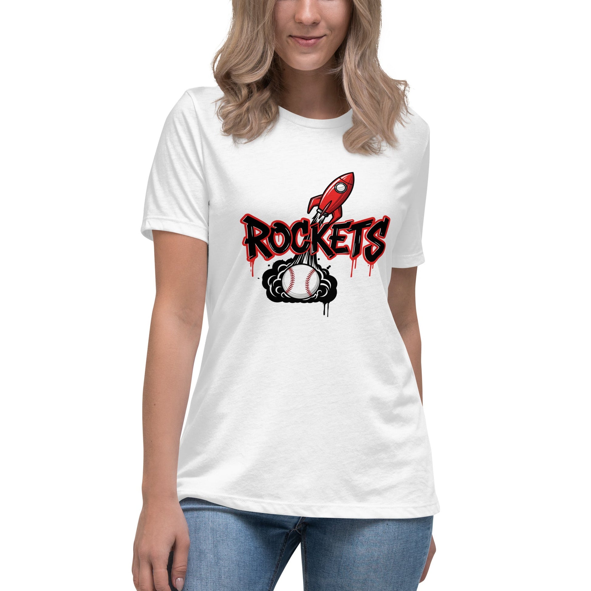 Performance | Women's Relaxed T Shirt | Rockets Baseball | Alt Logo