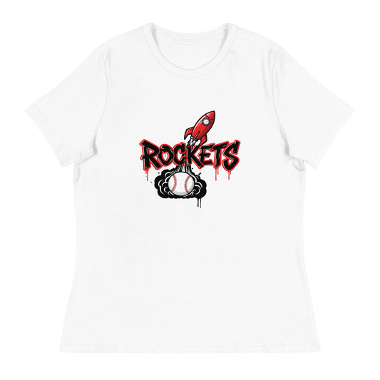 Performance | Women's Relaxed T Shirt | Rockets Baseball | Alt Logo