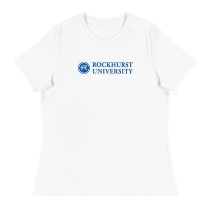 Performance | Women's Relaxed T Shirt | Rockhurst University - Doctor of Physical Therapy School | Vanguard Institute Logo