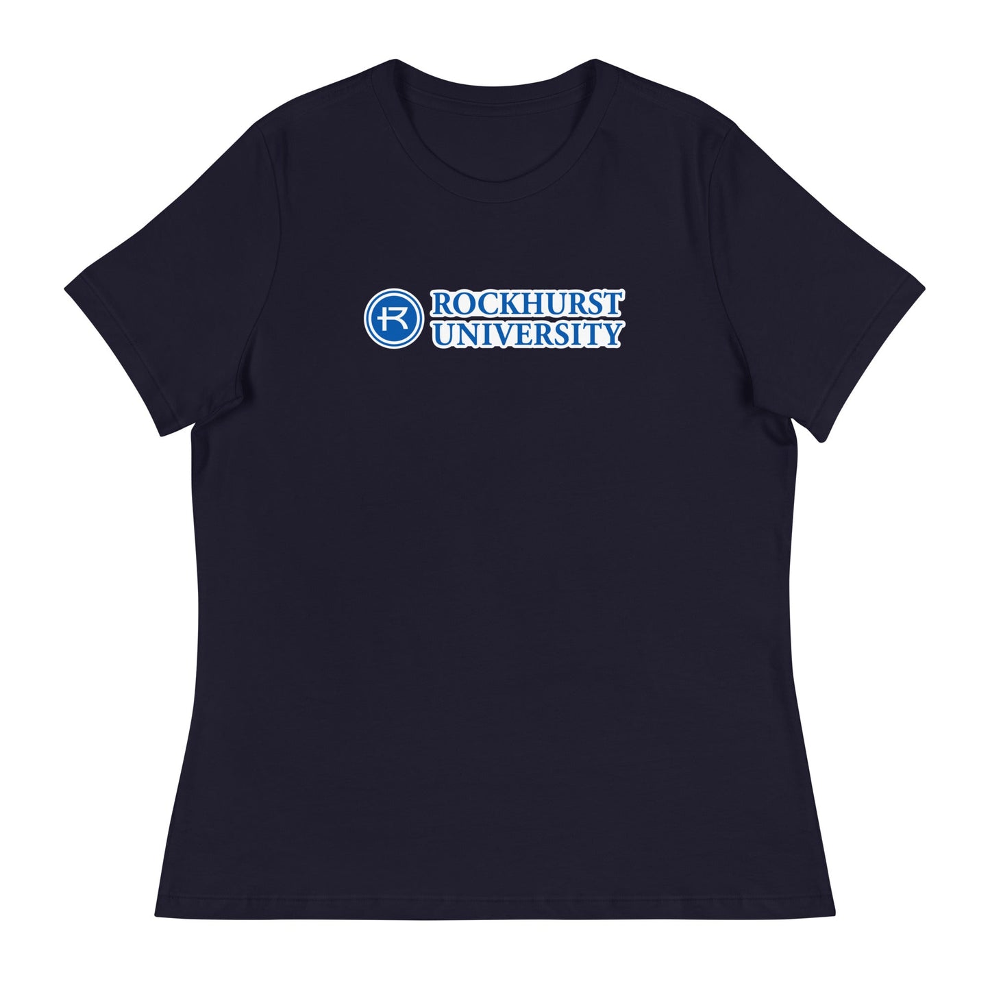 Performance | Women's Relaxed T Shirt | Rockhurst University - Doctor of Physical Therapy School | Vanguard Institute Logo
