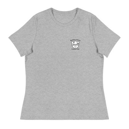 Performance | Women's Relaxed T Shirt | Rodney Street CC Tennis | Alt Crest Logo