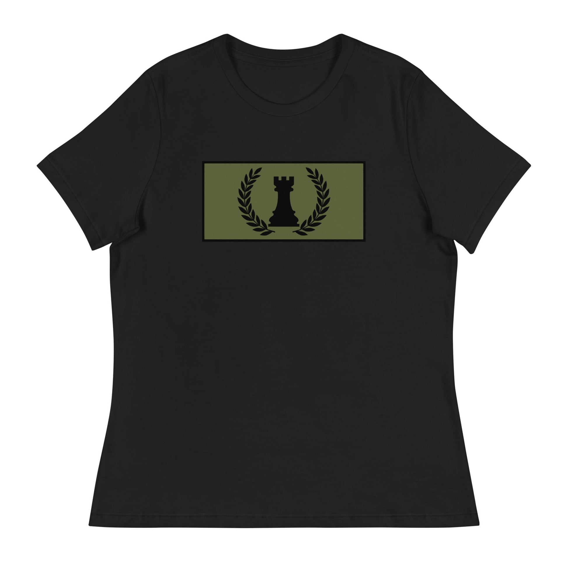 Performance | Women's Relaxed T Shirt | Rook Defense Solutions | Apex Castle Logo