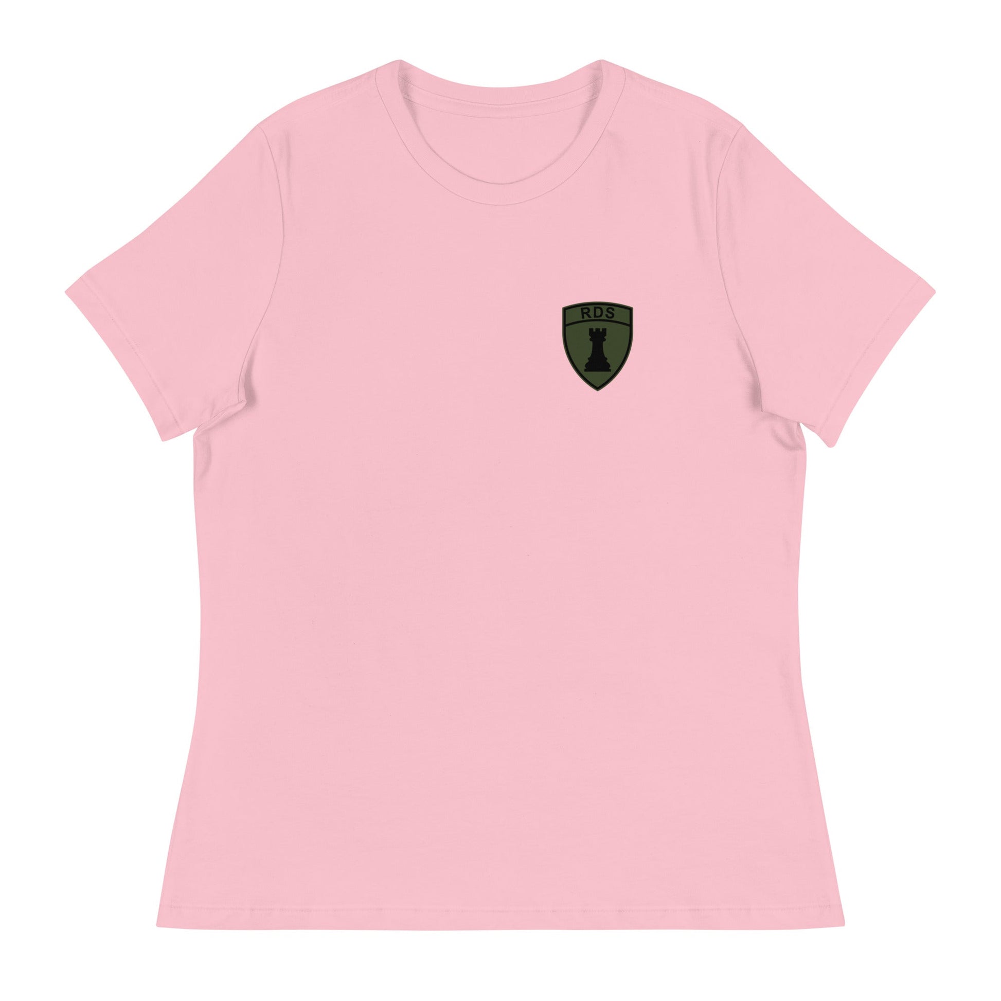 Performance | Women's Relaxed T Shirt | Rook Defense Solutions | Crest Logo