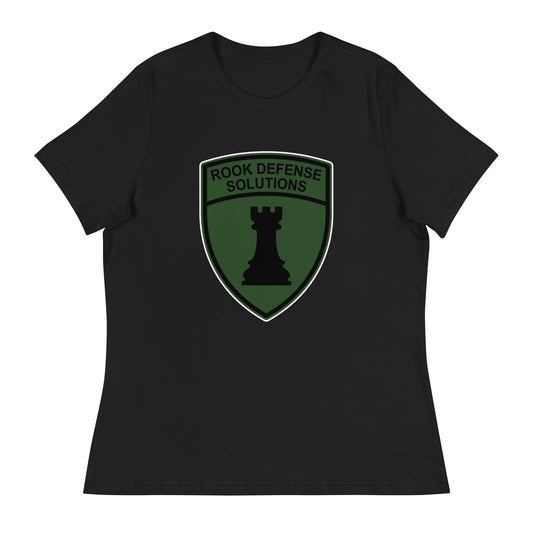 Performance | Women's Relaxed T Shirt | Rook Defense Solutions | Emblem Logo