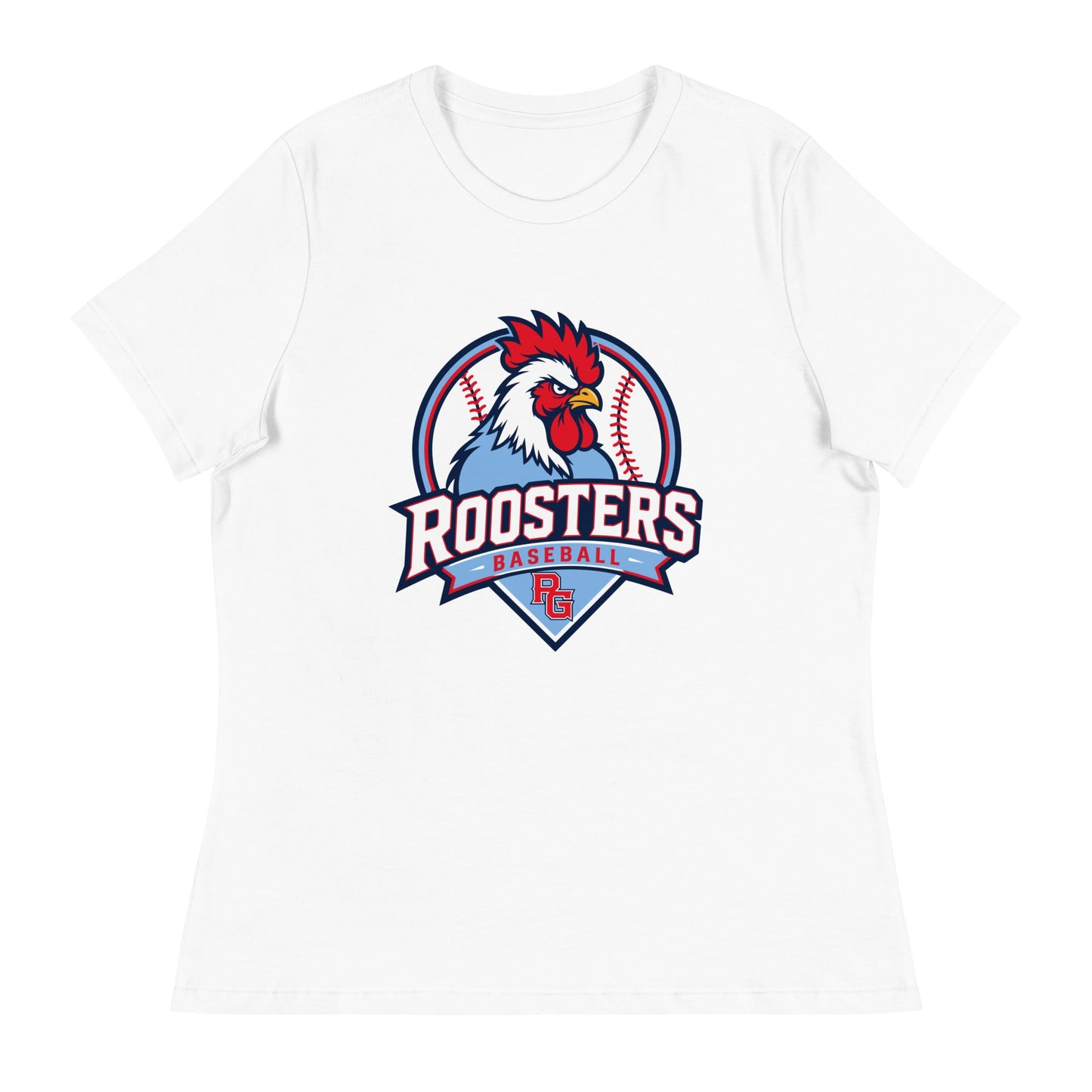 Performance | Women's Relaxed T Shirt | Rooster Nation | Athletic Crest Logo