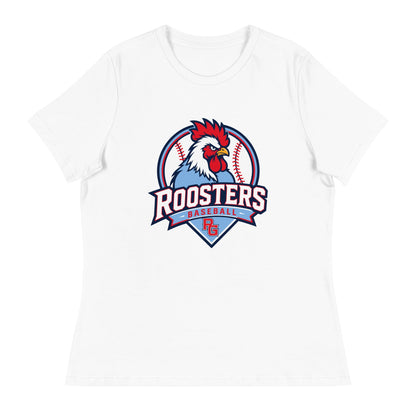 Performance | Women's Relaxed T Shirt | Rooster Nation | Athletic Crest Logo