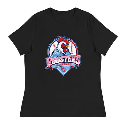 Performance | Women's Relaxed T Shirt | Rooster Nation | Emblem Logo