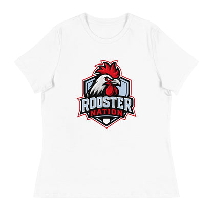 Performance | Women's Relaxed T Shirt | Rooster Nation | Shield Logo