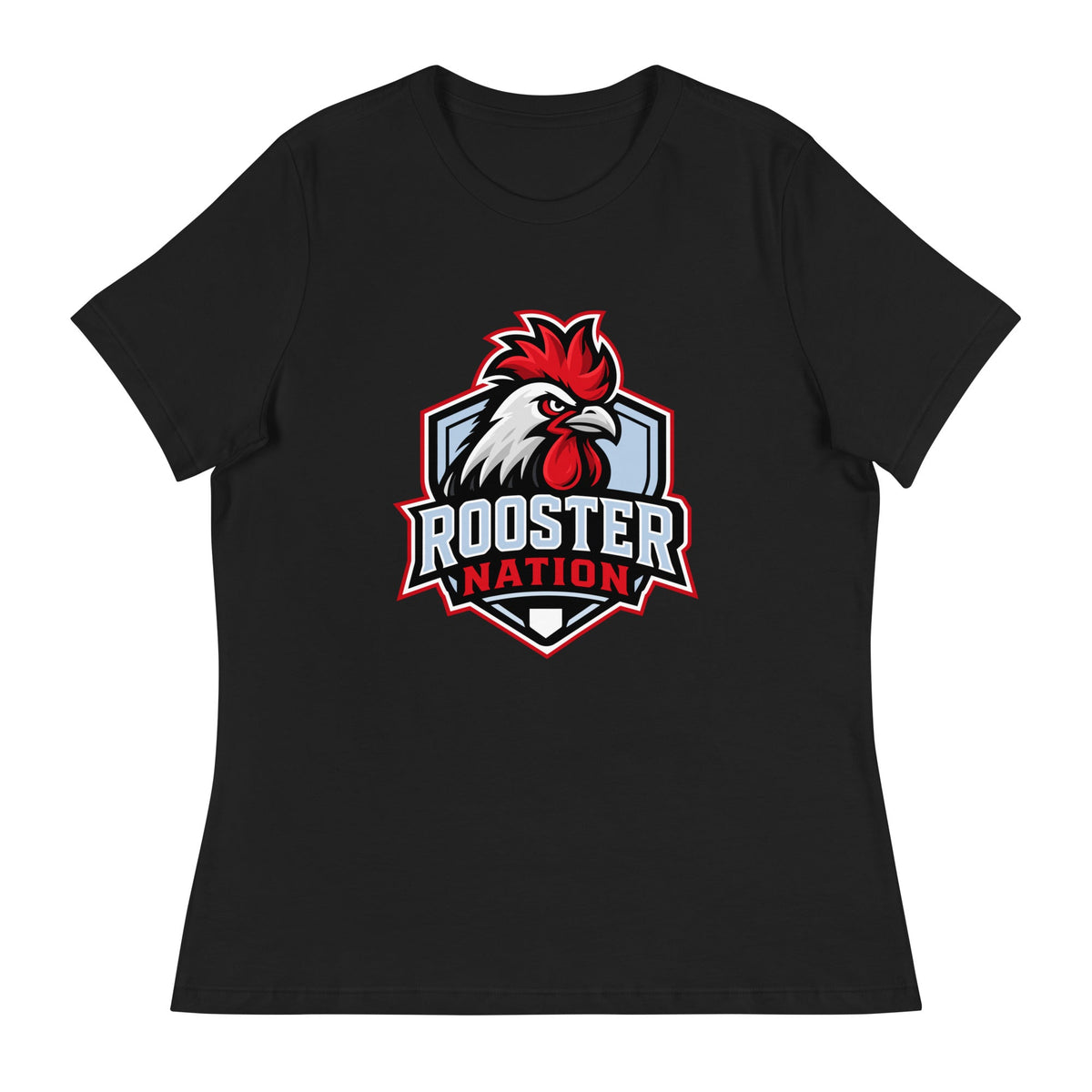 Performance | Women's Relaxed T Shirt | Rooster Nation | Shield Logo
