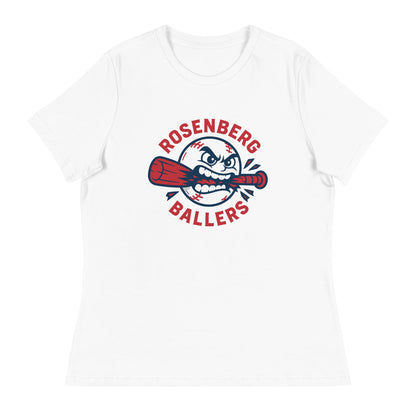Performance | Women's Relaxed T Shirt | Rosenberg Ballers | Vanguard Logo