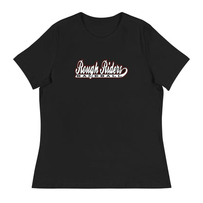 Performance | Women's Relaxed T Shirt | Rough Riders | Baseball Script Logo