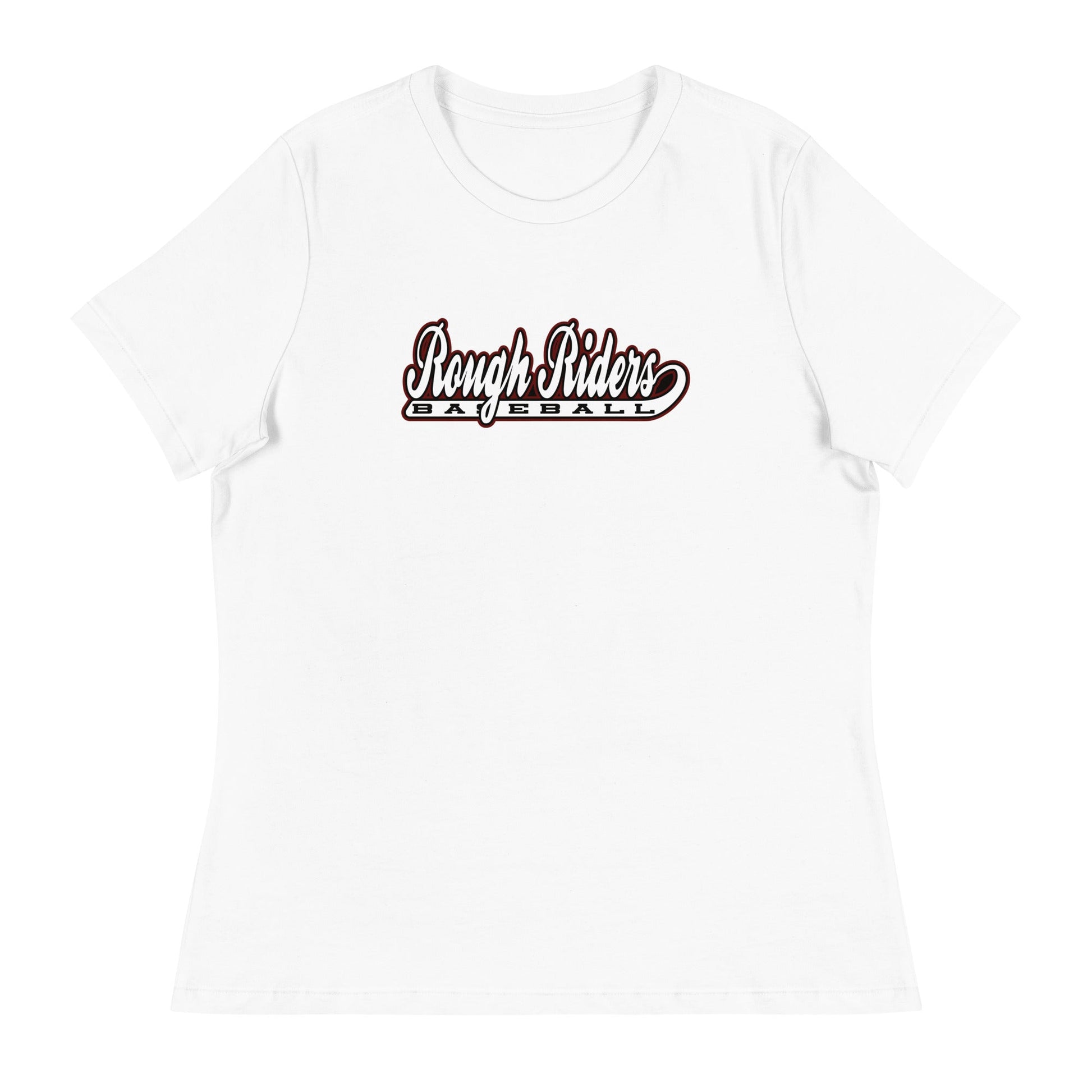 Performance | Women's Relaxed T Shirt | Rough Riders | Baseball Script Logo