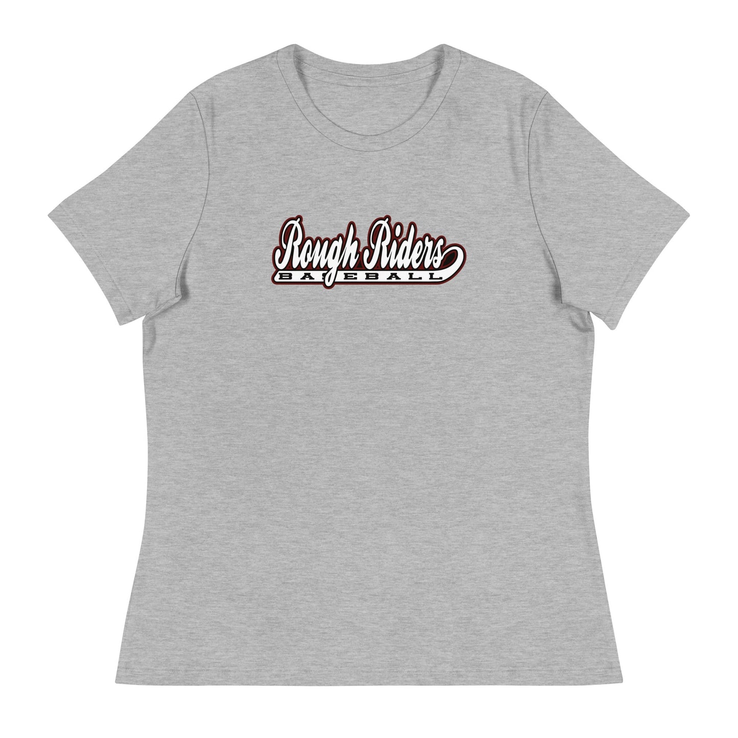 Performance | Women's Relaxed T Shirt | Rough Riders | Baseball Script Logo