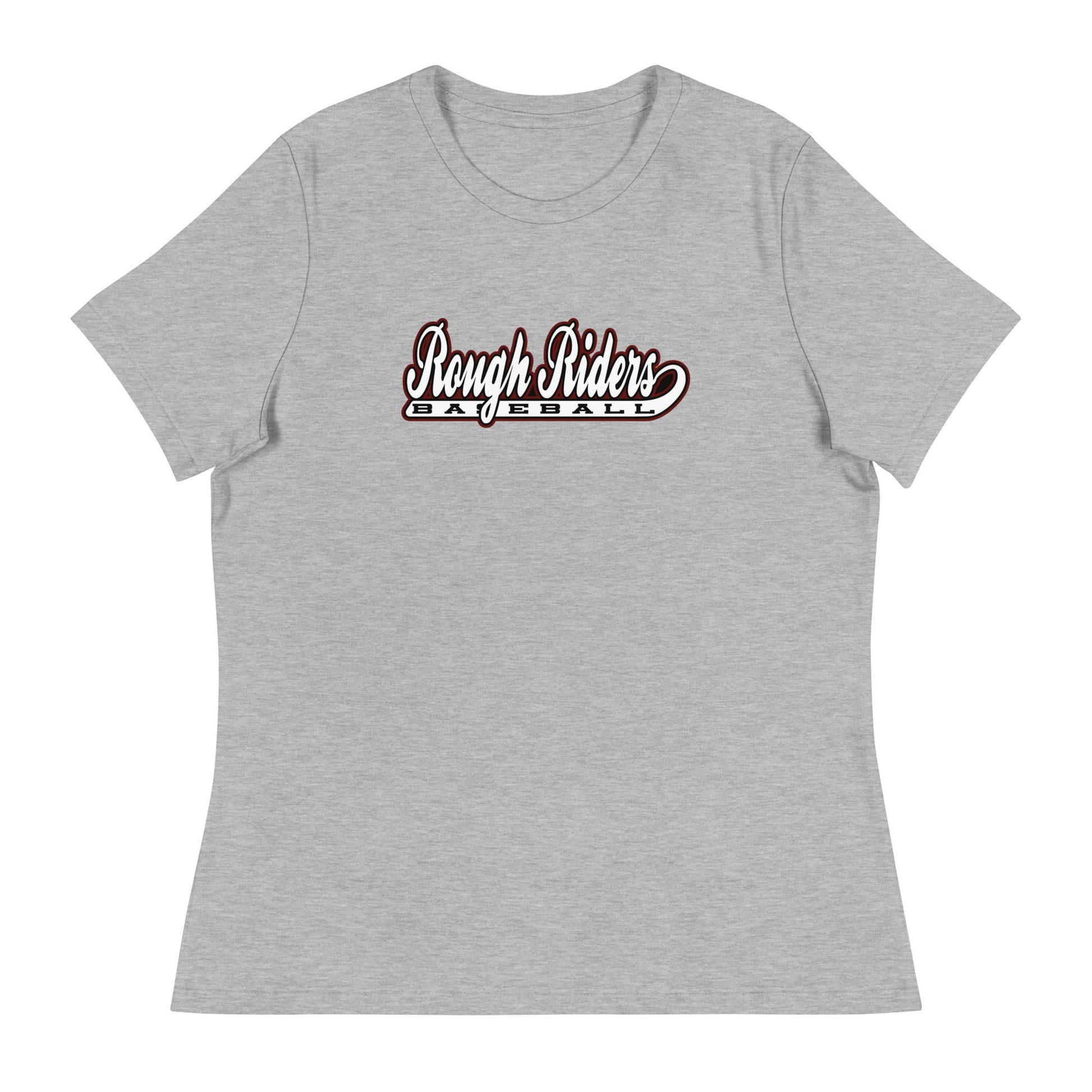 Performance | Women's Relaxed T Shirt | Rough Riders | Baseball Script Logo