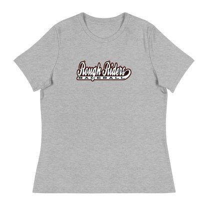 Performance | Women's Relaxed T Shirt | Rough Riders | Baseball Script Logo