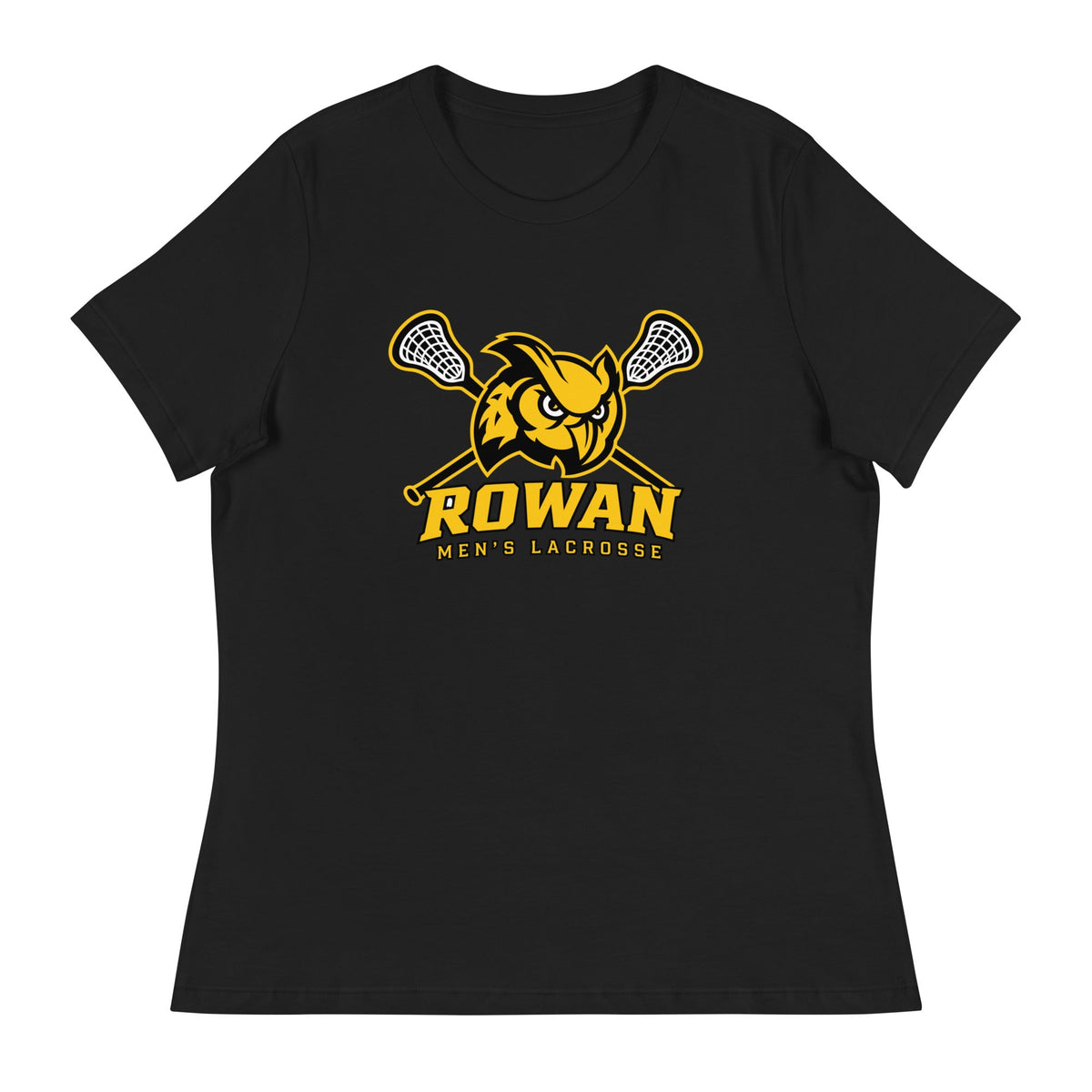 Performance | Women's Relaxed T Shirt | Rowan Men’s Lacrosse | Crest Logo
