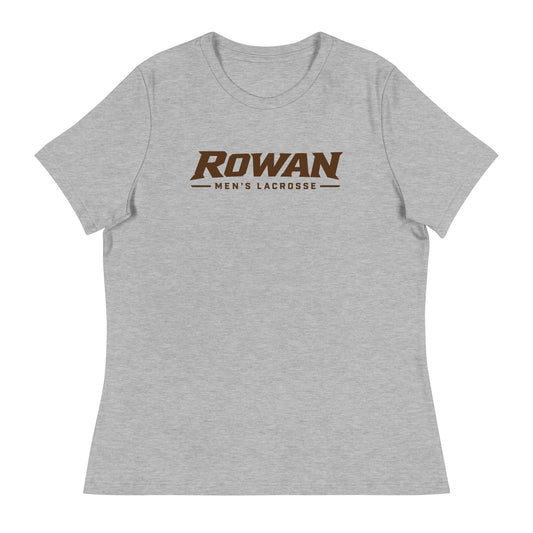 Performance | Women's Relaxed T Shirt | Rowan Men’s Lacrosse | Modern Script Logo