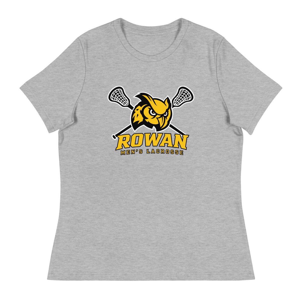 Performance | Women's Relaxed T Shirt | Rowan Men’s Lacrosse | Vanguard Logo
