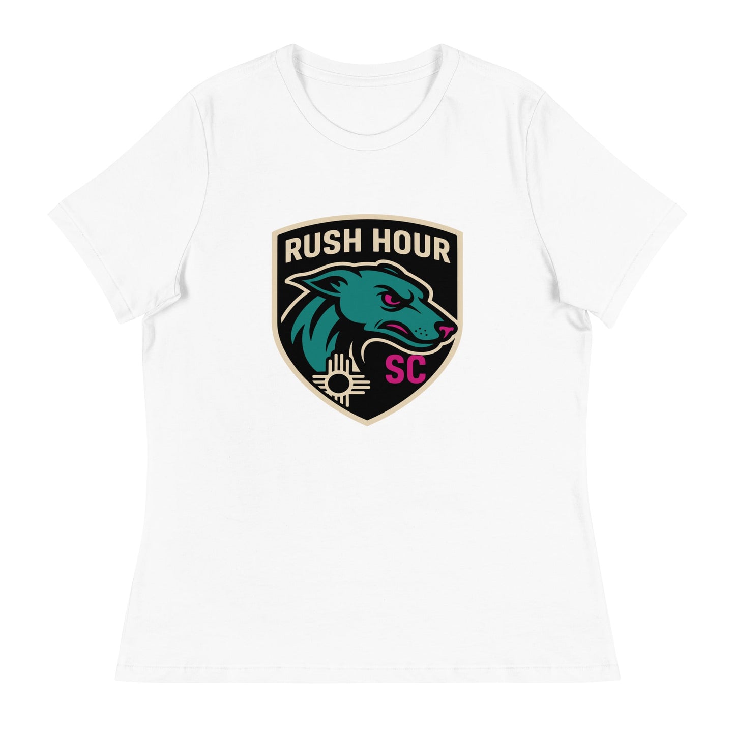 Performance | Women's Relaxed T Shirt | Rush Hour | Badge Logo