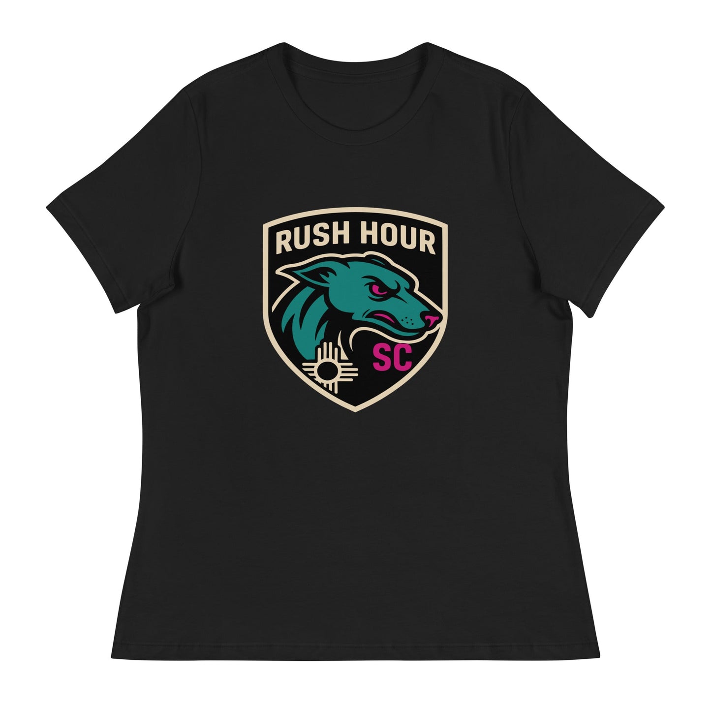 Performance | Women's Relaxed T Shirt | Rush Hour | Badge Logo