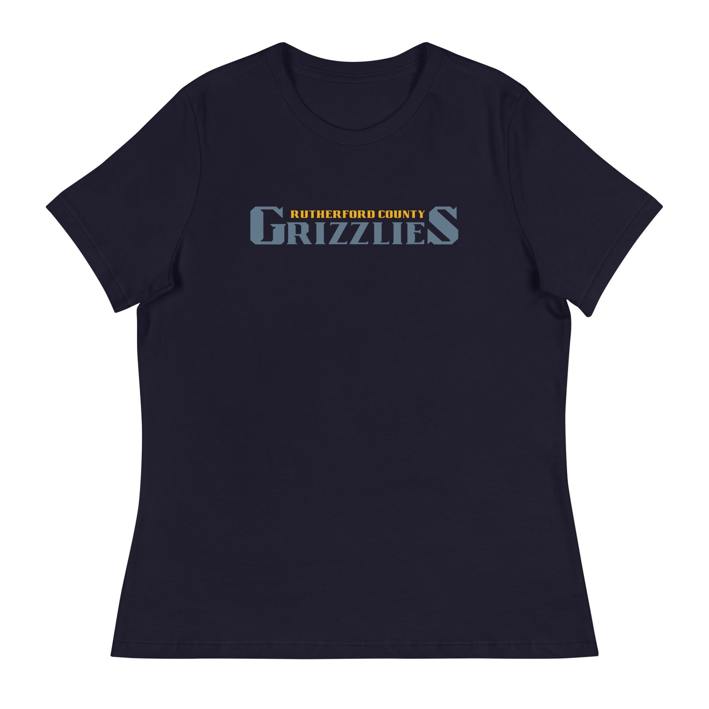 Performance | Women's Relaxed T Shirt | Rutherford County Grizzlies Football | Alt Script Logo