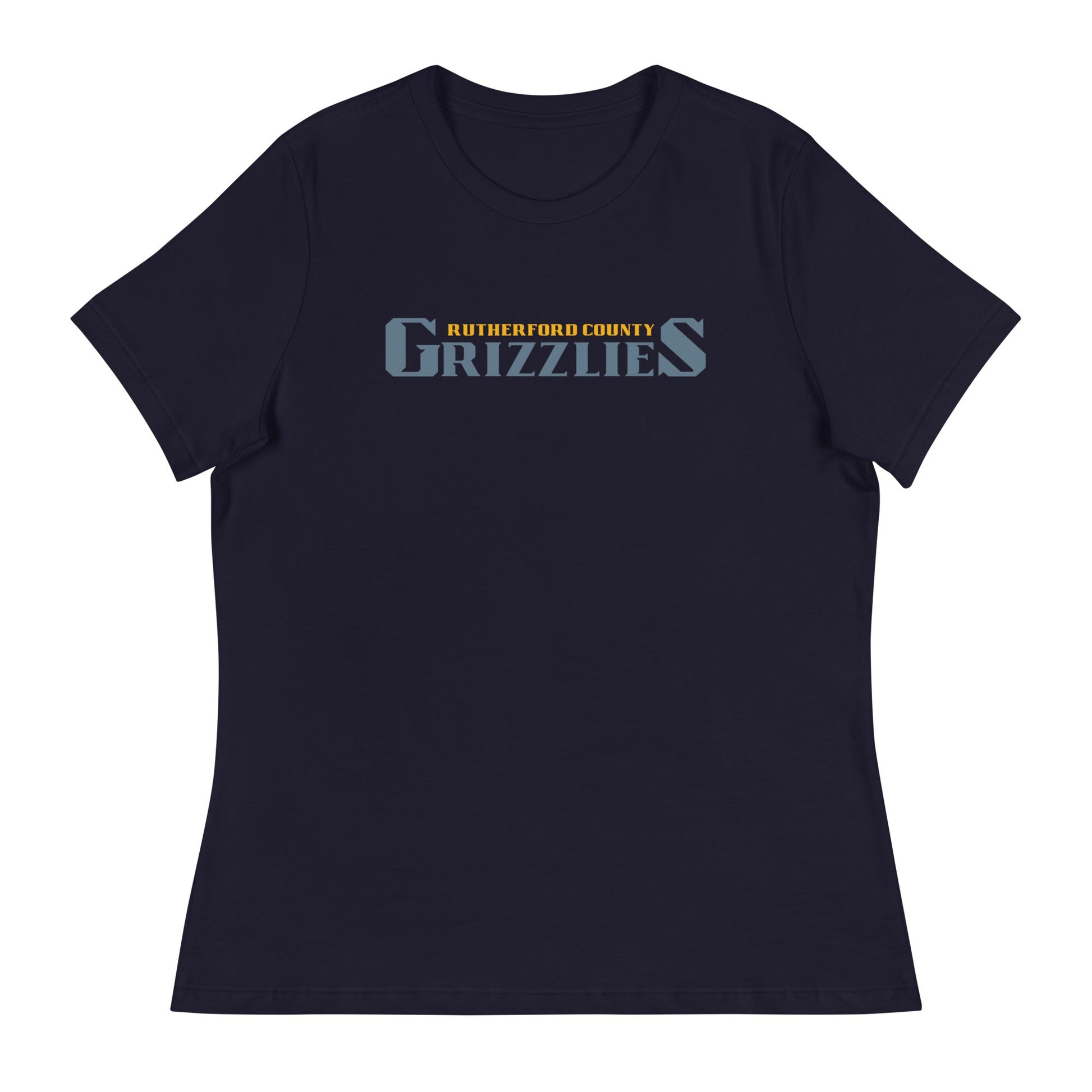 Performance | Women's Relaxed T Shirt | Rutherford County Grizzlies Football | Alt Script Logo