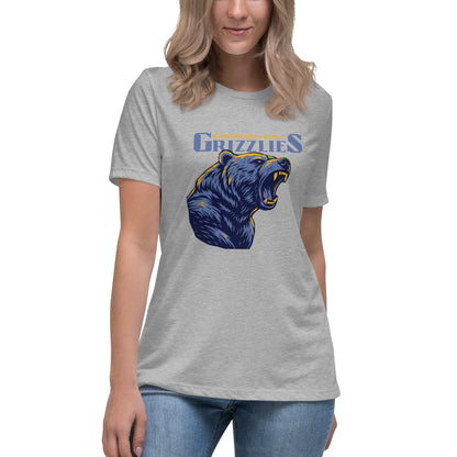 Performance | Women's Relaxed T Shirt | Rutherford County Grizzlies Football | Big Grizzlies Logo