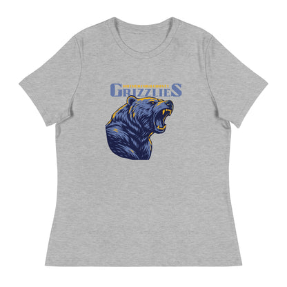 Performance | Women's Relaxed T Shirt | Rutherford County Grizzlies Football | Big Grizzlies Logo