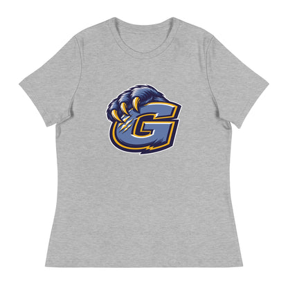 Performance | Women's Relaxed T Shirt | Rutherford County Grizzlies Football | G Logo