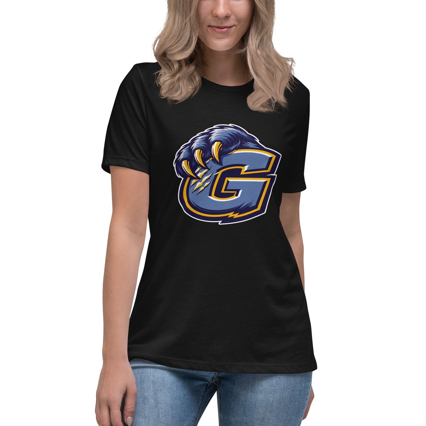 Performance | Women's Relaxed T Shirt | Rutherford County Grizzlies Football | G Logo