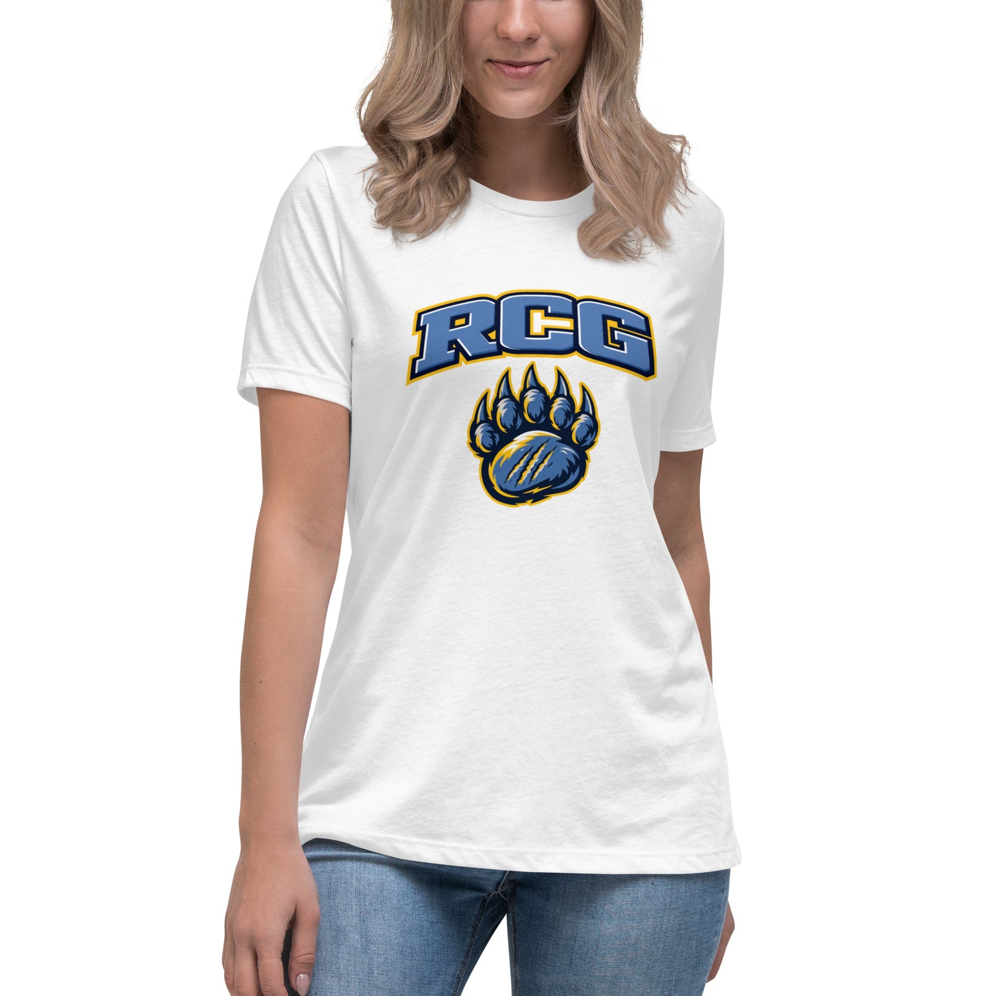 Performance | Women's Relaxed T Shirt | Rutherford County Grizzlies Football | Strike Logo