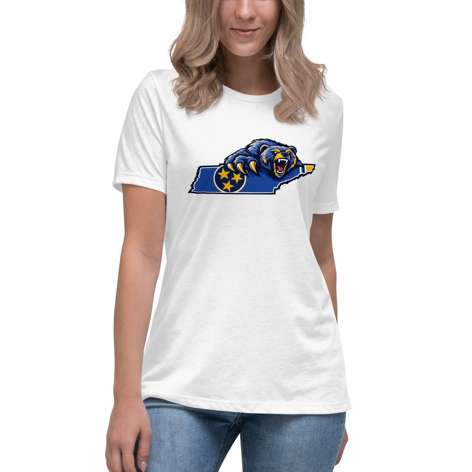 Performance | Women's Relaxed T Shirt | Rutherford County Grizzlies Football | Tennessee Logo