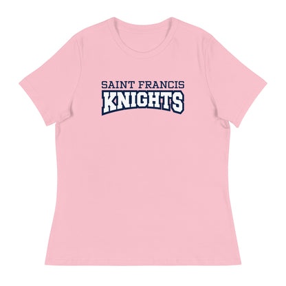 Performance | Women's Relaxed T Shirt | Saint Francis School | Modern Script Logo