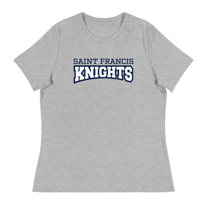 Performance | Women's Relaxed T Shirt | Saint Francis School | Modern Script Logo