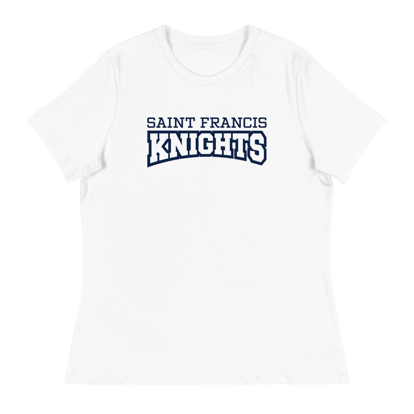 Performance | Women's Relaxed T Shirt | Saint Francis School | Modern Script Logo