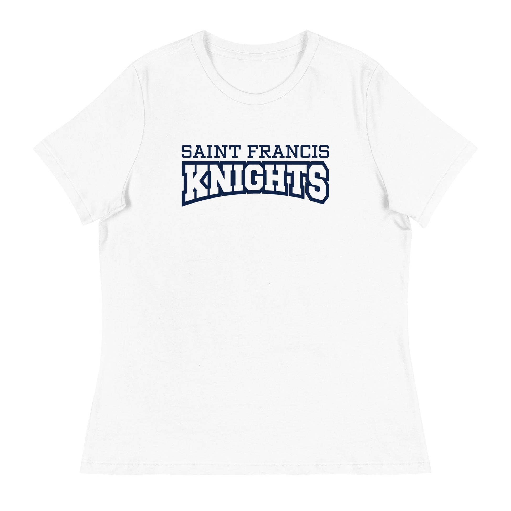 Performance | Women's Relaxed T Shirt | Saint Francis School | Modern Script Logo