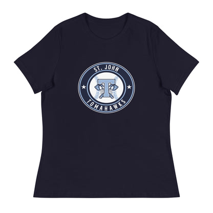 Performance | Women's Relaxed T Shirt | Saint John Tomahawks | Badge Logo