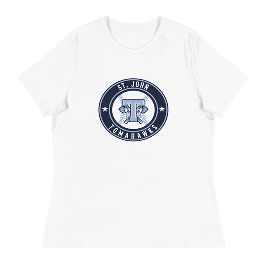Performance | Women's Relaxed T Shirt | Saint John Tomahawks | Badge Logo