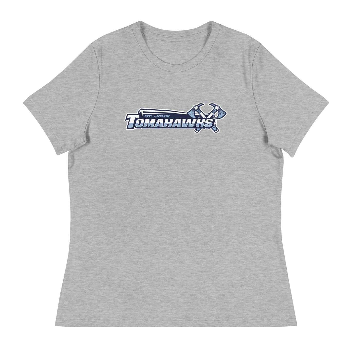 Performance | Women's Relaxed T Shirt | Saint John Tomahawks | Script Logo