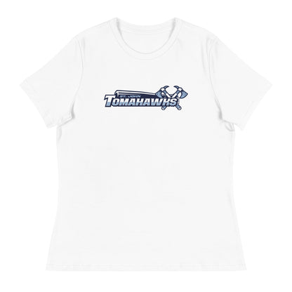 Performance | Women's Relaxed T Shirt | Saint John Tomahawks | Script Logo