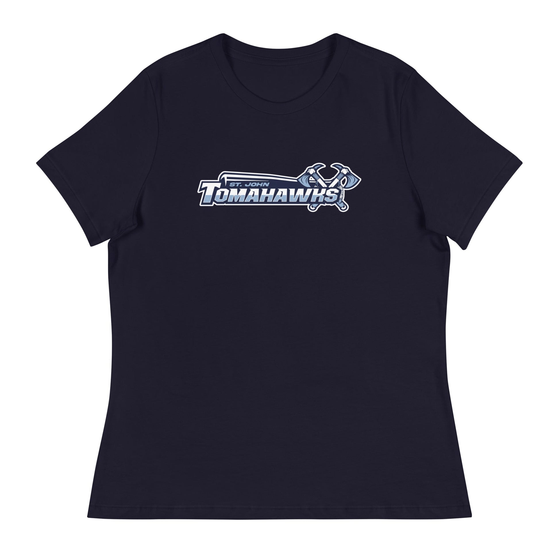 Performance | Women's Relaxed T Shirt | Saint John Tomahawks | Script Logo