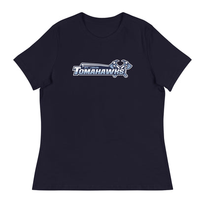Performance | Women's Relaxed T Shirt | Saint John Tomahawks | Script Logo