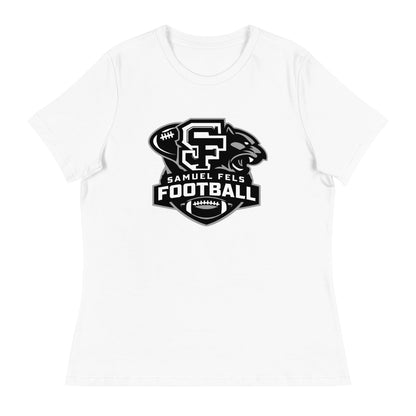Performance | Women's Relaxed T Shirt | Samuel Fels Football | Crest Logo