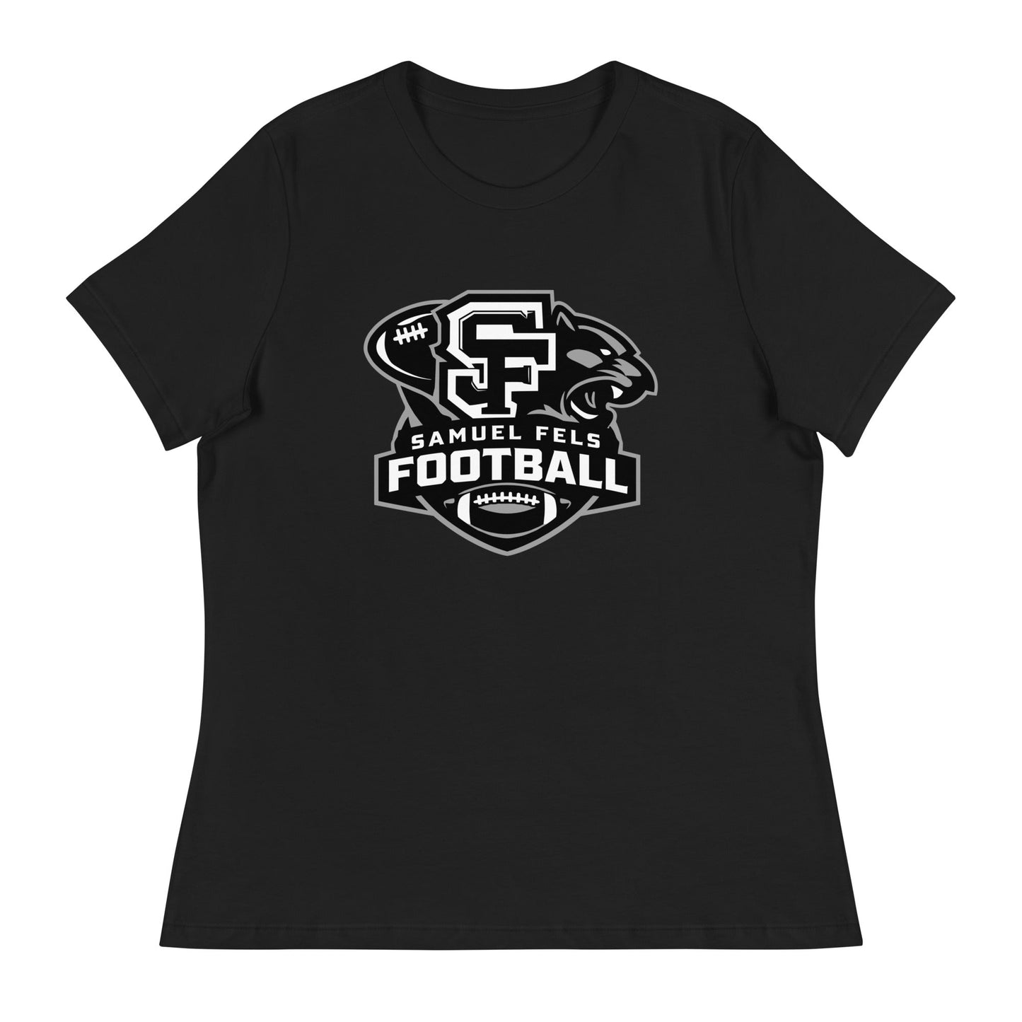 Performance | Women's Relaxed T Shirt | Samuel Fels Football | Crest Logo