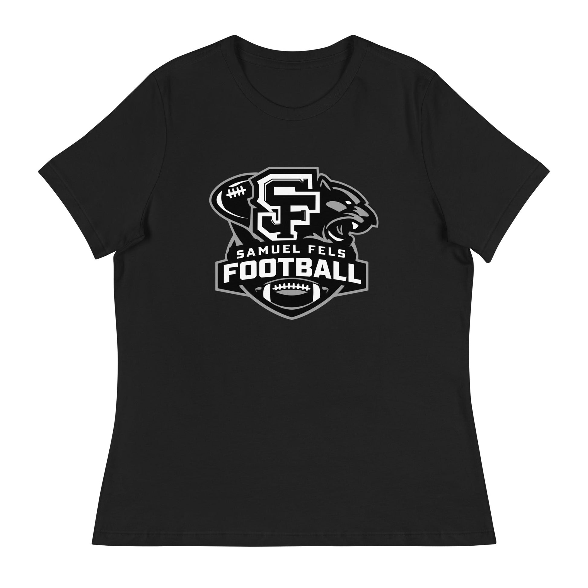 Performance | Women's Relaxed T Shirt | Samuel Fels Football | Crest Logo