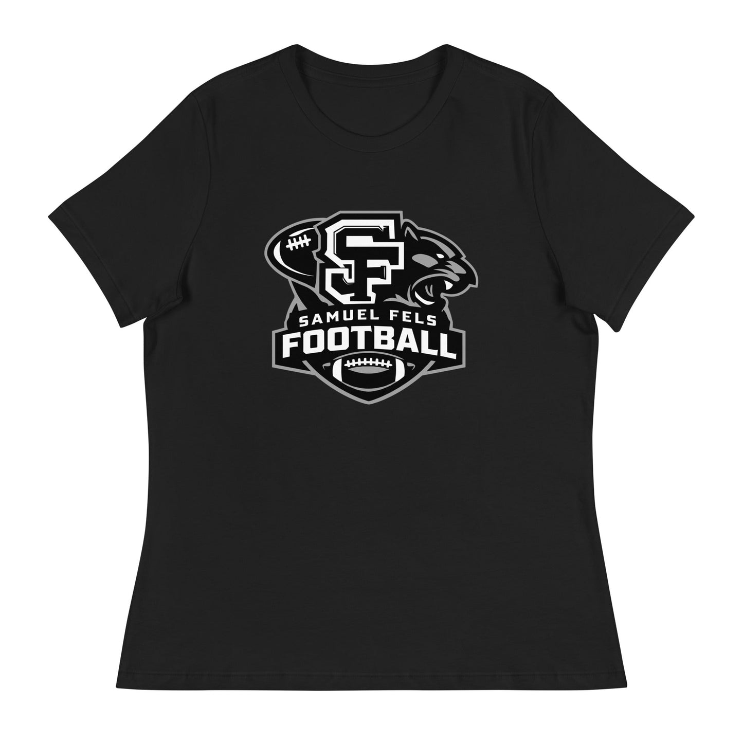 Performance | Women's Relaxed T Shirt | Samuel Fels Football | Crest Logo