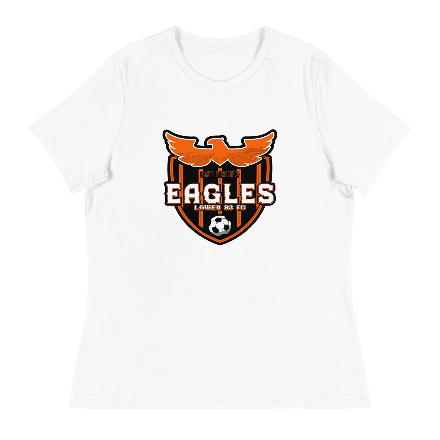 Performance | Women's Relaxed T Shirt | San Bruno Eagles | Shield Logo