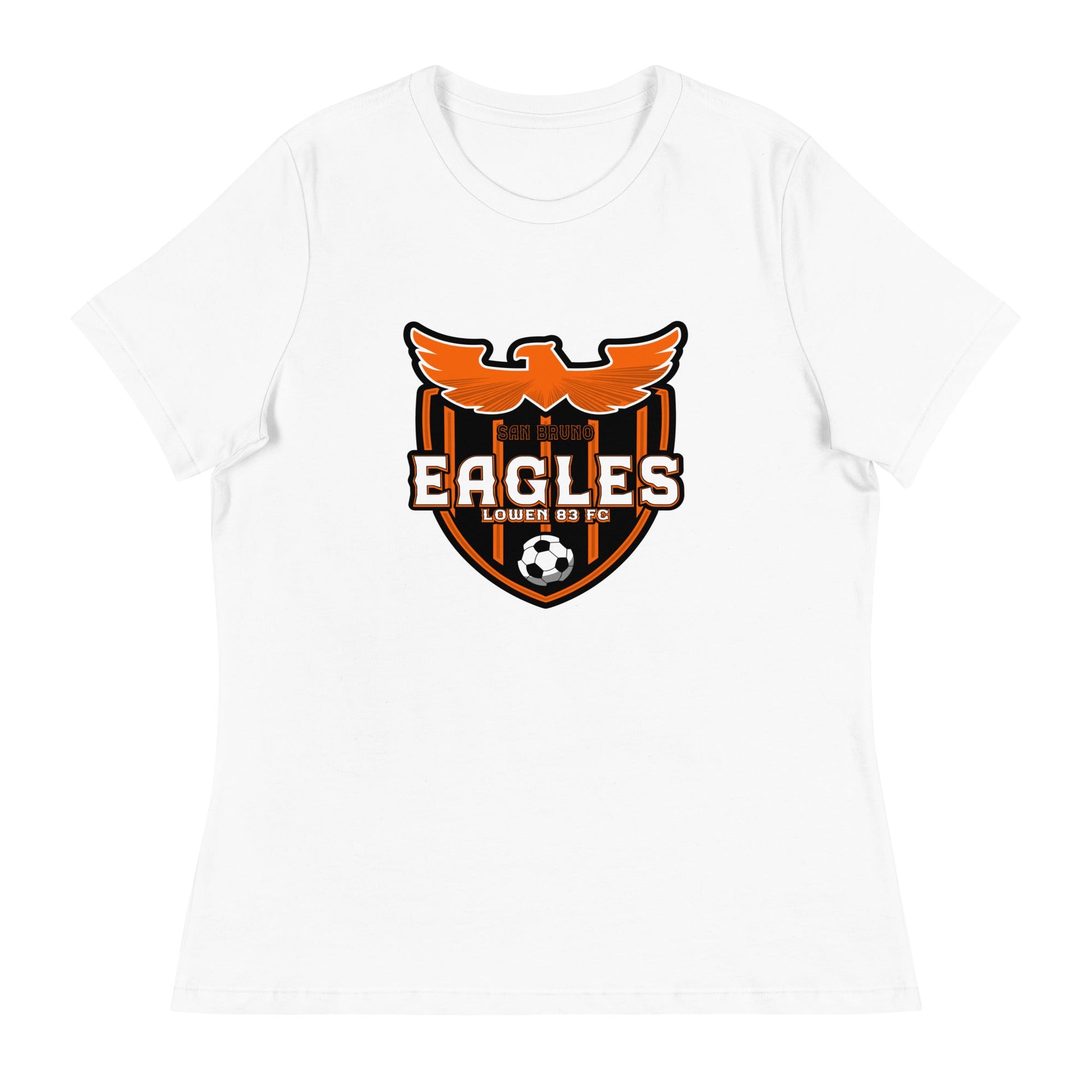 Performance | Women's Relaxed T Shirt | San Bruno Eagles | Shield Logo