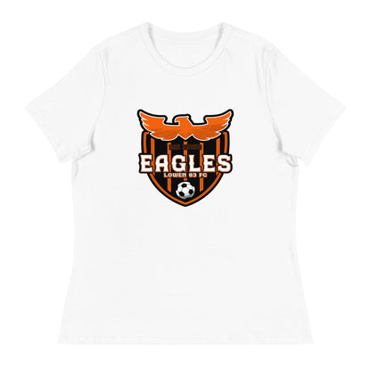 Performance | Women's Relaxed T Shirt | San Bruno Eagles | Shield Logo
